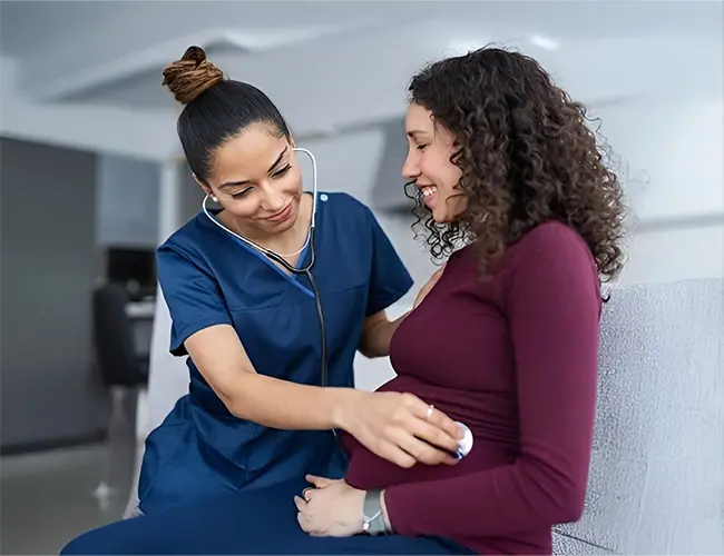 Doctor consulting with patient